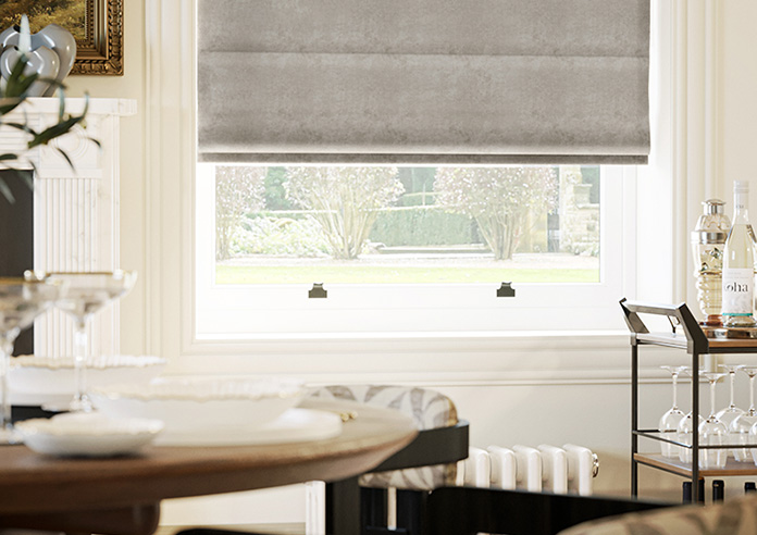 Florence Faux Suede, Taupe Brown - Twist&Fit Roman Blind - Image 5